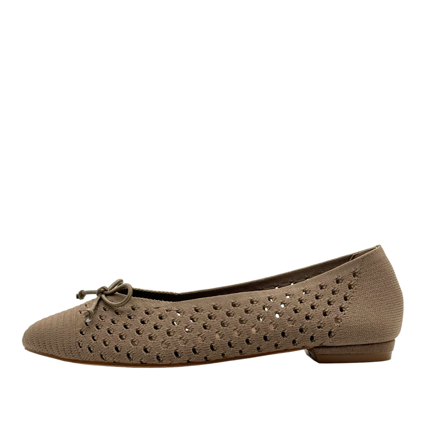 Ferry Knit Ballet Flats Taupe 40